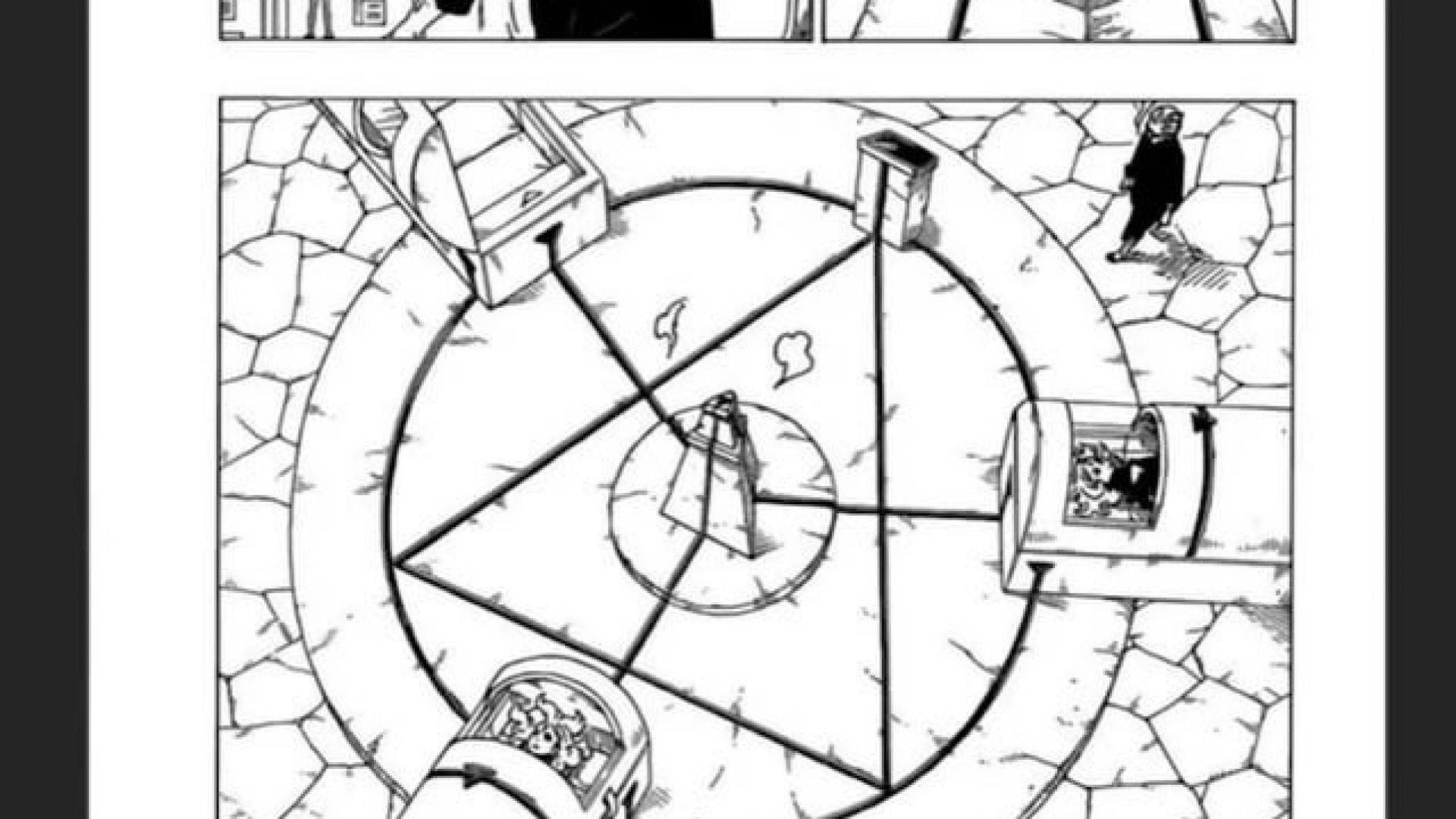 Kara uses a similar symbol to Jashin (Image via Shueisha)